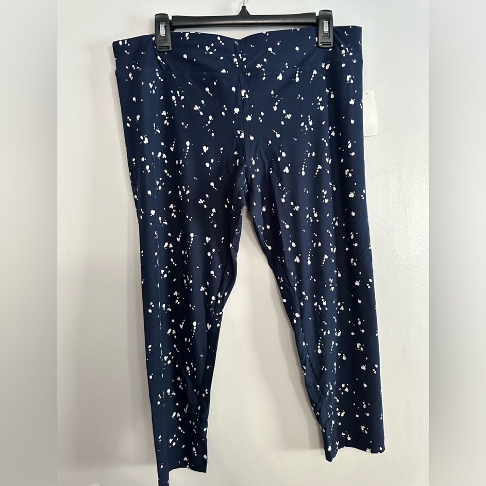 Time and Tru high rise paint splatter/dot leggings